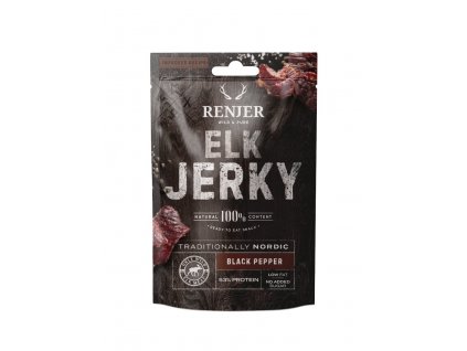 RENJER Modern Nordic Elk (Losí) Jerky Black Pepper 25g