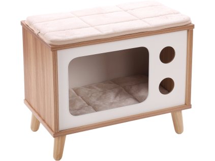 Flamingo Pelisek pro kocky TV se skrabadlem 50x29x41cm 2910202517154661432