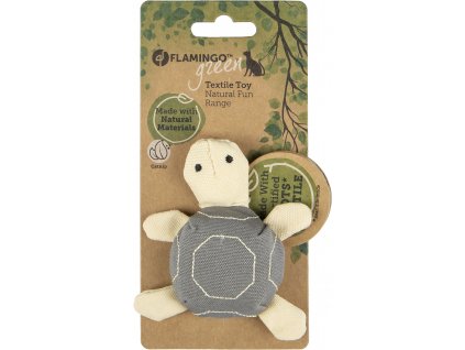 Flamingo Hracka pro kocky Zelva latkova GOTS 11cm 0403202113061761846
