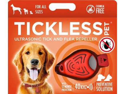 TICKLESS PET Ultrazvukovy odpuzovac klistat a blech pro psy Oranzova 1404202515441167681