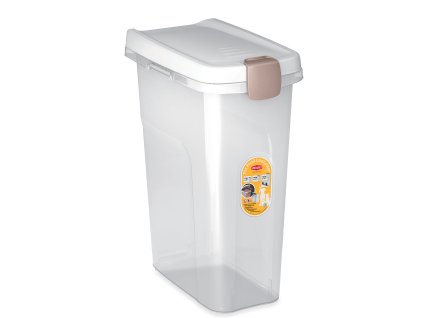 Barel Stefanplast s víkem průhledný 25 l / 12 kg