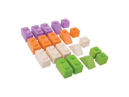 Bigjigs Baby Dřevěné Spojkostky Basic set