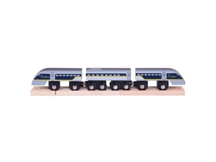 Bigjigs Rail Rychlík Eurostar E320 + 3 koleje