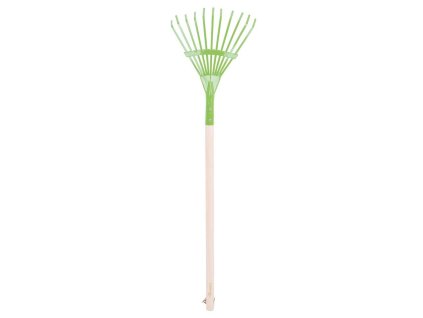 Bigjigs Toys Zahradní hrábě na listí zelené