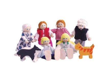 Bigjigs Toys Set rodinky do domečku