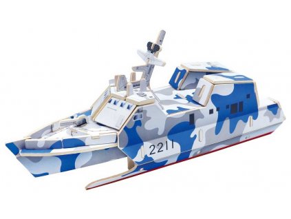 RoboTime Dřevěná skládačka útočná loď typ 022