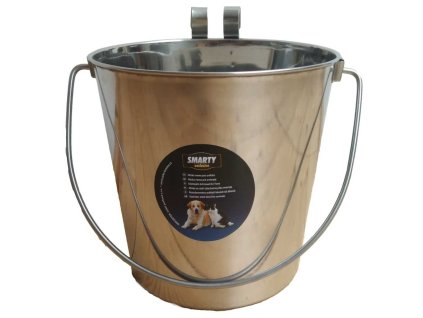 Nerez kyblík s háky na krmení, vodu 3,7 l