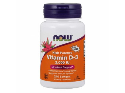 Vitamín D3 2000 IU - NOW Foods