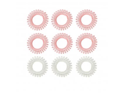 Set spirálových gumiček do vlasů pink - BeastPink