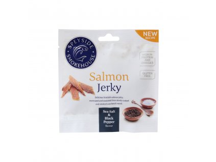 Speyside Salmon losos Jerky Pepper 360g display 2212202113340962301