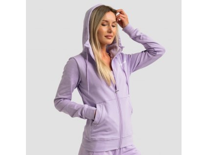 Dámská mikina se zipem Limitless Lavender - GymBeam