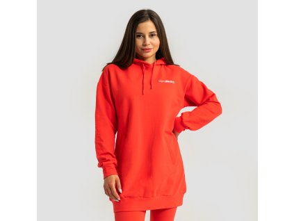Dámská Longline mikina Limitless Hot Red - GymBeam