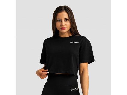 Dámské tričko Cropped Limitless Black - GymBeam