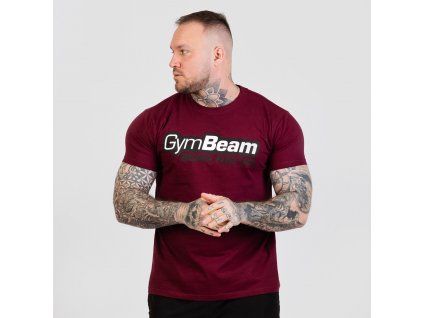 Tričko Beam Burgundy - GymBeam