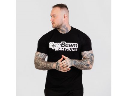 Tričko Beam Black - GymBeam