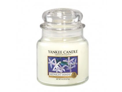 Yankee Candle Aromatická svíčka střední Midnight Jasmine 411 g