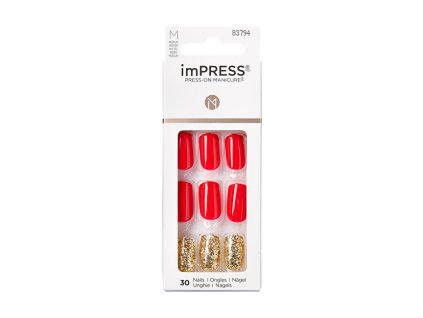 KISS Samolepící nehty imPRESS Memories 30 ks