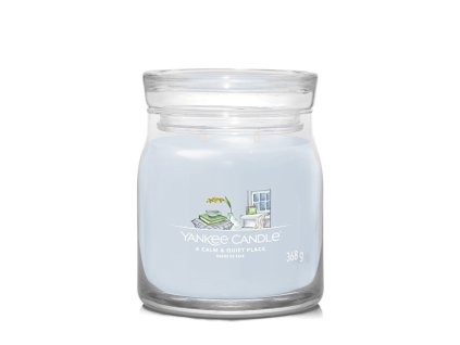 Yankee Candle Aromatická svíčka Signature sklo střední A Calm & Quiet Place 368 g