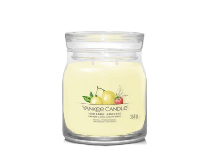 Yankee Candle Aromatická svíčka Signature sklo střední Iced Berry Lemonade 368 g