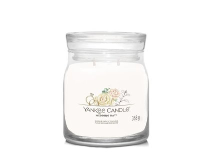 Yankee Candle Aromatická svíčka Signature sklo střední Wedding Day 368 g