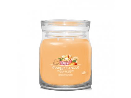 Yankee Candle Aromatická svíčka Signature sklo střední Mango Ice Cream 368 g