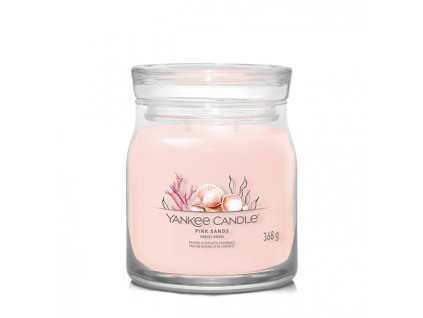 Yankee Candle Aromatická svíčka Signature sklo střední Pink Sands 368 g