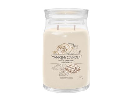 Yankee Candle Aromatická svíčka Signature sklo velké Warm Cashmere 567 g