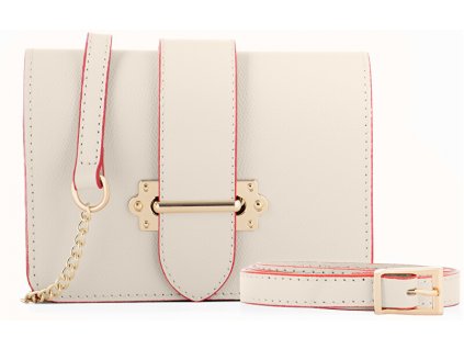 Renata Corsi Dámská kožená crossbody kabelka RC480T Beige