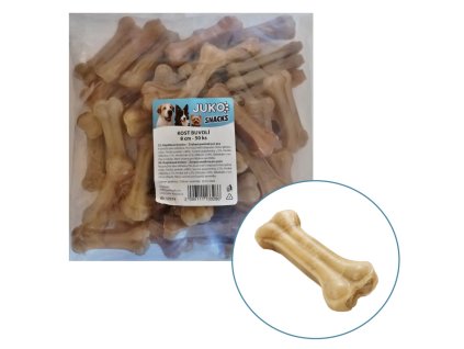 Kost buvolí JUKO Snacks 8 cm (50 ks)