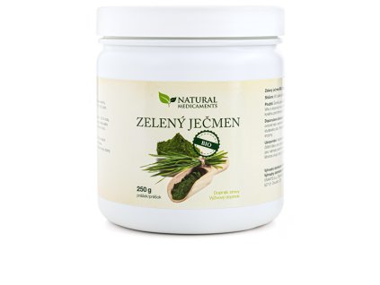 Natural Medicaments Zelený ječmen BIO 250 g