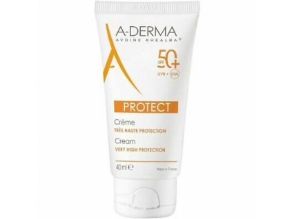 A-DERMA Ochranný krém pro suchou pleť SPF 50+ Protect (Fragrance-Free Sun Cream) 40 ml