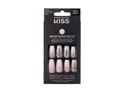 KISS Nalepovací nehty Masterpiece Nails Kitty Gurl 30 ks