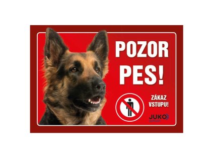 Cedulka Juko NĚMECKÝ OVČÁK hnědý