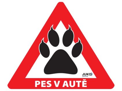 Samolepka pes v autě venkovní TLAPKA