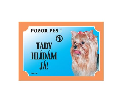 Cedulka Dafiko JORKŠÍRSKÝ TERIÉR