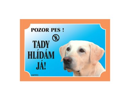 Cedulka Dafiko LABRADOR světlý