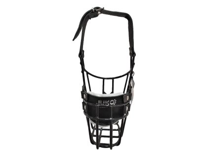 Náhubek černý/kůže kolie, belgický ovčák, baset - fena