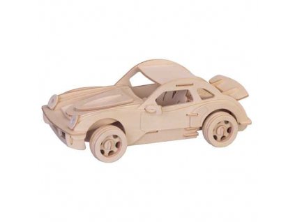 Woodcraft Dřevěné 3D puzzle malé Porsche