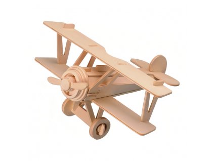 Woodcraft Dřevěné 3D puzzle dvouplošník