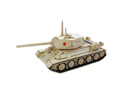 Woodcraft Dřevěné 3D puzzle tank T-34 P