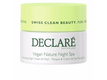 DECLARÉ Noční revitalizační pleťový krém a maska pro citlivou pleť Vegan Nature Night Spa (Revitalising Cream & Mask) 50 ml