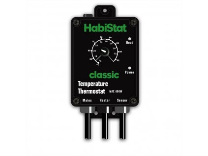 HabiStat Temperature Thermostat - teplotní černý
