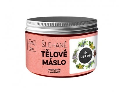 LEROS Šlehané tělové máslo Rozmarýn & jalovec 140 ml