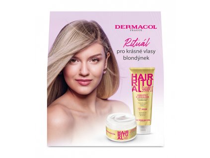 Dermacol Dárková sada vlasové péče pro blond vlasy Hair Ritual Blonde