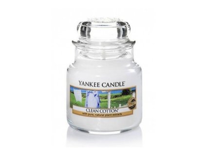 Yankee Candle Vonná svíčka Classic malý Clean Cotton 104 g