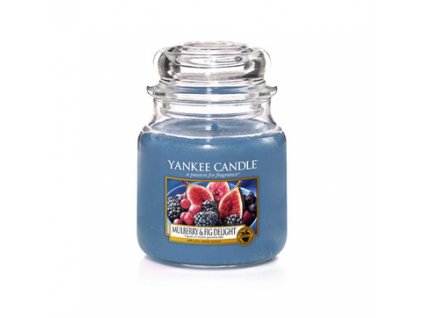 Yankee Candle Aromatická svíčka Classic malý Mulberry & Fig Delight 104 g