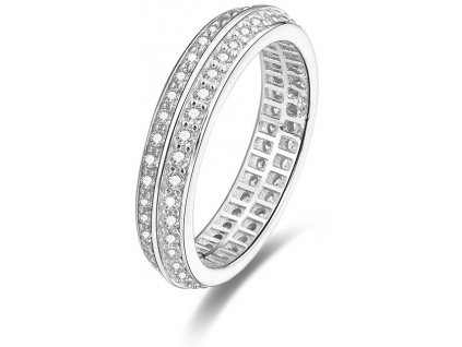 Beneto Stříbrný prsten s krystaly AGG203