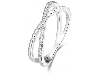 Beneto Dvojitý prsten ze stříbra AGG145