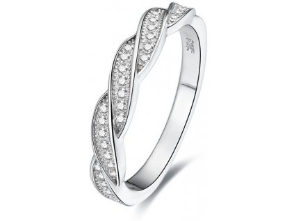Beneto Stříbrný prsten s krystaly AGG184