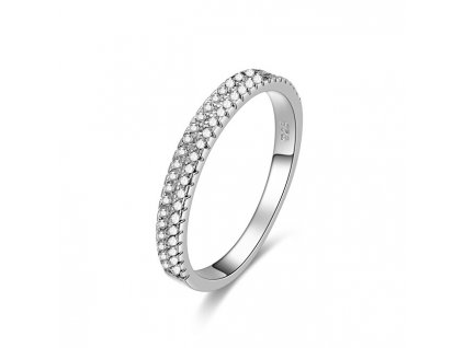 Beneto Stříbrný prsten se zirkony AGG337